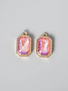 2 cái/bộ Quyến Rũ Rhinestone DIY Mặt Dây Chuyền Cho Phụ Nữ Trang Sức Làm - Nhiều màu - Xem 1