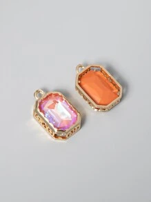 2 cái/bộ Quyến Rũ Rhinestone DIY Mặt Dây Chuyền Cho Phụ Nữ Trang Sức Làm - Nhiều màu - Xem 2