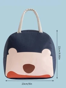 1 Pieza Bolsa De Almuerzo Gráfico De Dibujos Animados Aleatorio - Multicolor - Ver 2