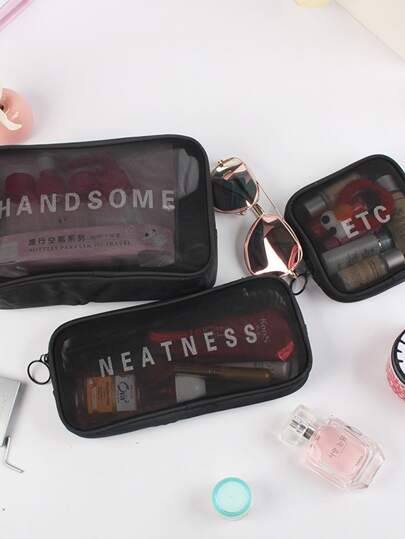 حقيبة تخزين أدوات السفر 3 قطع