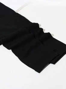 1 双男女通用户外冰丝袖套，防晒，适合骑行、海滩、夏季女性防晒 - 黑色 - 查看 3