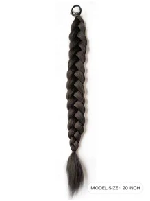 Medium Synthetic Hair Braid - Brown - View 3
