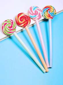 4入組棒棒糖設計中性筆