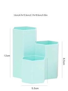 1pc Plain Pen Holder - Blue - View 4