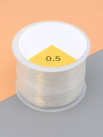 1roll 0.5-0.6mm Optional Thread DuRable Transparent Artificial Crystal Elastic Cord For DIY Bracelet Bead Stringing