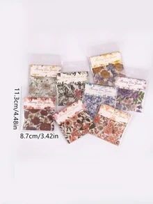 have a good day 30pcs Flower Pattern Random Decorative Craft Paper - Multicolor - View 8