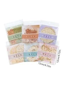 MOCARD 10 cái Mô hình hỗn hợp Giấy thủ công trang trí ngẫu nhiên - Nhiều màu - Xem 8