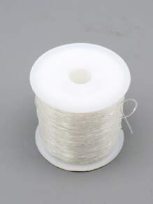 1卷 0.5-1.0mm 可選線徑堅韌透明人造水晶彈性線,diy手鍊串珠必備 - 無色 - 查看 2