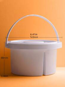 1 pieza Lavadora de pinceles de pintura de rejilla múltiple - Blanco - Ver 7