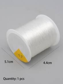 1卷 0.5-1.0mm 可選線徑堅韌透明人造水晶彈性線,diy手鍊串珠必備 - 無色 - 查看 3