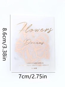 have a good day 20pcs Flower Pattern Random Sticker Back To School