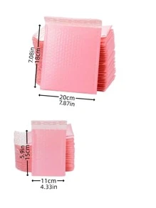 10pcs Plain Bubble Sealing Bag - Pink - View 7
