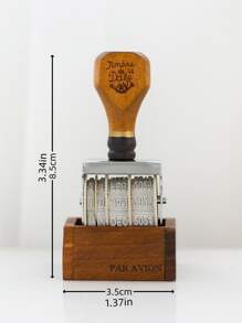 1pc Random Color Roller Stamp - Multicolor - View 2