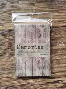 60pcs/Pack Vintage Pattern Material Paper Back To School - Multicolor - View 5