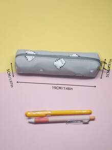 1 件卡通图案随机铅笔盒、返校、学校用品、铅笔袋、书包