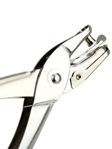 1 Trường Văn Phòng Kim Loại Bấm Lỗ Đơn Tay Bấm Giấy Cho Thêu Sò Biên Giới Thêu Sò - Bạc - Xem 5