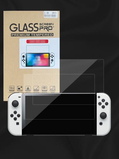 2 piezas Protector de pantalla de alta definición para Nintendo Switch OLED
