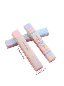 2pcs Slogan Graphic Random Eraser - Multicolor - View 6