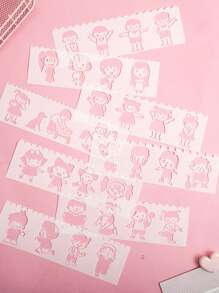 8本の描画定規セット - ホワイト - チェックする 3