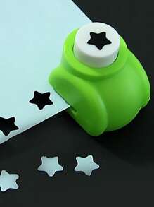 1入組隨機迷你剪貼簿打孔器手工裁剪卡片工藝印花布印花 DIY 花紙工藝打孔器形狀 - 彩色 - 查看 3