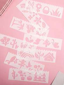 8本の描画定規セット - ホワイト - チェックする 5