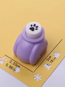 1入組隨機迷你剪貼簿打孔器手工裁剪卡片工藝印花布印花 DIY 花紙工藝打孔器形狀 - 彩色 - 查看 5