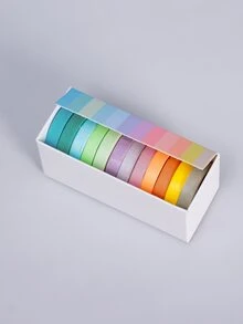 1 hộp băng keo Washi màu hỗn hợp - Nhiều màu - Xem 2