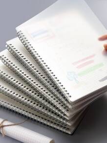 licao 1pc Máy tính xách tay xoắn ốc đơn giản - trắng - Xem 1