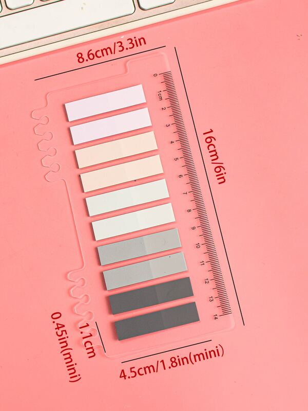 200pcs Morandi Color Flipchart Classification Sticky Note Book Label