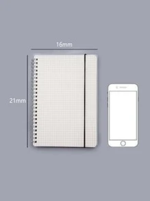 licao 1pc Máy tính xách tay xoắn ốc đơn giản - trắng - Xem 2