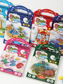 Khai phá tiềm năng sáng tạo của con bạn với đồ chơi Montessori, sách tô màu tái sử dụng và sách vẽ nước thần - Nhiều màu - Xem 7