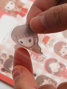 40 cái Cartoon Graphic ngẫu nhiên Sticker - Nhiều màu - Xem 4