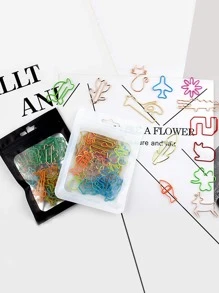 30pcs Cartoon Random Paper Clip - Multicolor - View 1