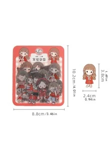 40 cái Cartoon Graphic ngẫu nhiên Sticker - Nhiều màu - Xem 7