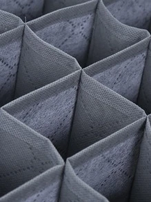 1pc 30 Grid Underwear Storage Box - Grey - View 3