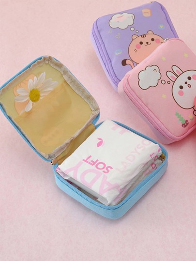 1 pezzo sacchetto del tovagliolo sanitario casuale con grafica del fumetto