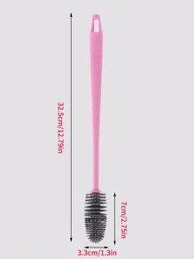 Silicone Cup Brush Cup Scrubber Glass Cleaner Kitchen Cleaning Tool Long Handle Drink Wine Glass Bottle Glass Cup Cleaning Brush,Kitchen,Bathroom,Home,Household Suppliers - Pink - View 2