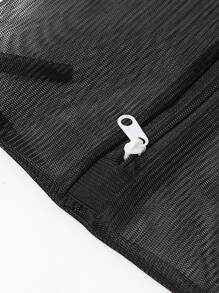 3pcs Mesh Laundry Bag, Black Thick Clothing Wash Protector Bag For Washing Machine - Black - View 6