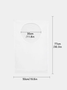 1pc/2pcs Mesh Sturdy Laundry Hanging Bag, Washing Basket, Dirty Clothes Basket - White - View 3