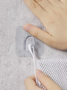 1pc/2pcs Mesh Sturdy Laundry Hanging Bag, Washing Basket, Dirty Clothes Basket - White - View 4