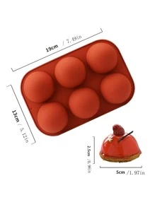 2入組矽膠球模適用於巧克力、蛋糕、果凍、布丁、手工皂、圓形、圓頂慕斯半球矽膠烘焙模具（1.96 英寸）