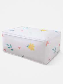 1pc Random Pattern Clothing Storage Bag,Cute Cartoon Large Capacity Storage Bag,Portable Waterproof Clothes And Quilt Storage Box - Multicolor - View 5