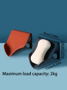 1pc Decorative Soap Rack, Creative Soap Stand, Kitchen Soap Hanger, Bathroom Soap Holder - Blue - View 5