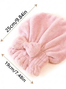 1pc Bow Decor Random Color Shower Cap - Multicolor - View 6