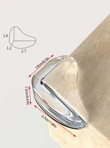 8pcs Water Drop Shaped Table Corner Cover - Clear - View 6