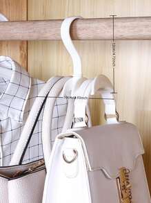 1pc Rotatable Bag Hanger - White - View 2