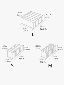 1 hộp đựng đồ lót nhiều ngăn, tủ đựng đồ hình chữ nhật bằng vải không dệt hàng ngày, đồ trang trí tủ quần áo, đồ trang trí mùa thu, đồ trang trí lễ hội, đồ trang trí phòng, đồ trang trí nhà, đồ trang trí mùa thu, đồ trang trí phòng ngủ - trắng - Xem 2
