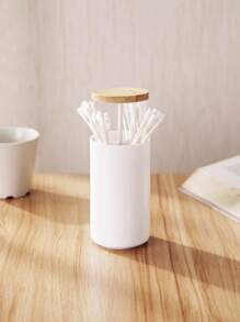 1pc Swab Storage Box - White - View 1