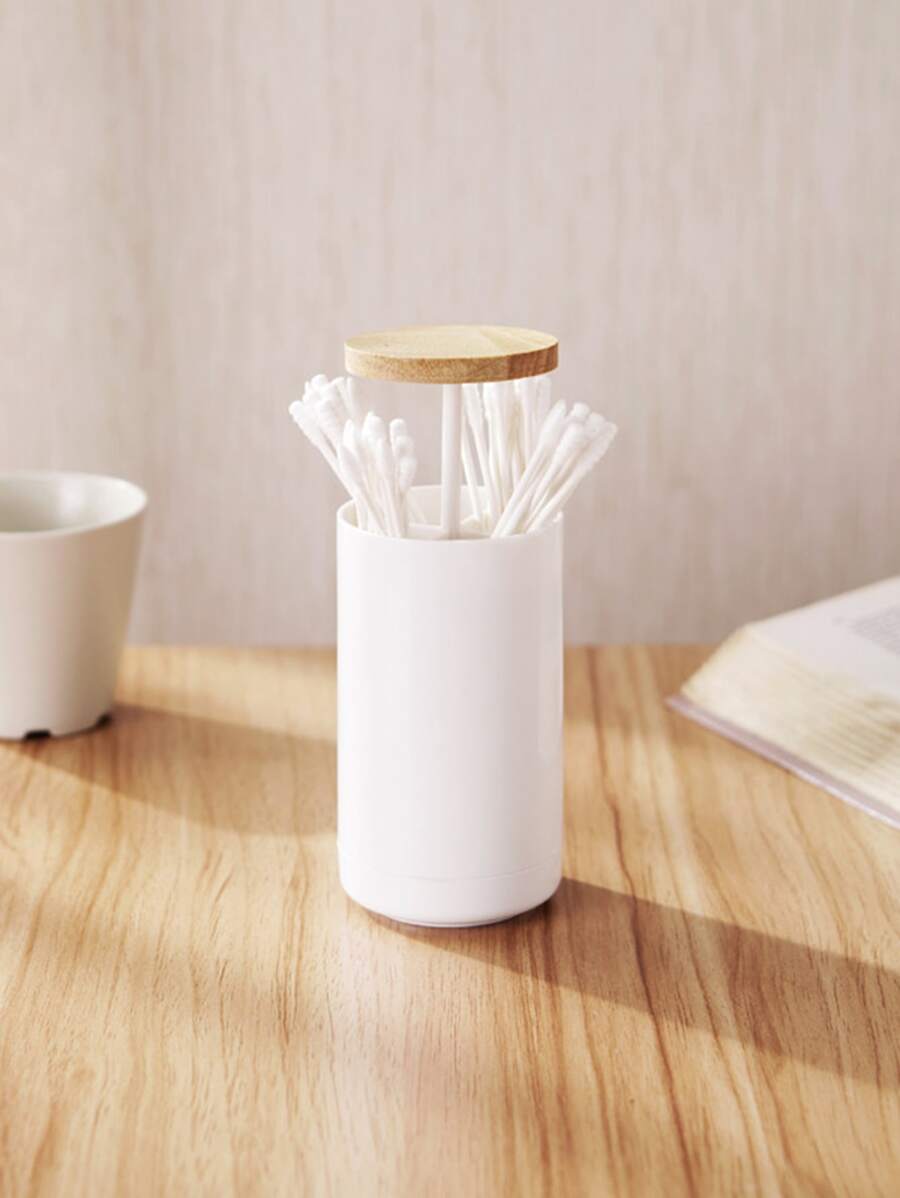 1pc Swab Storage Box - White - View 1