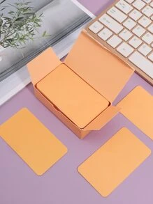 90pcs/set Solid Business Card - Orange - View 1